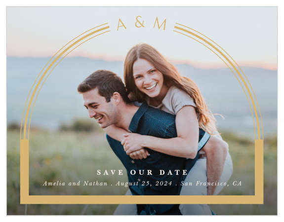 Our You & Me Save the Date Magnets announce your upcoming wedding to close family and friends.