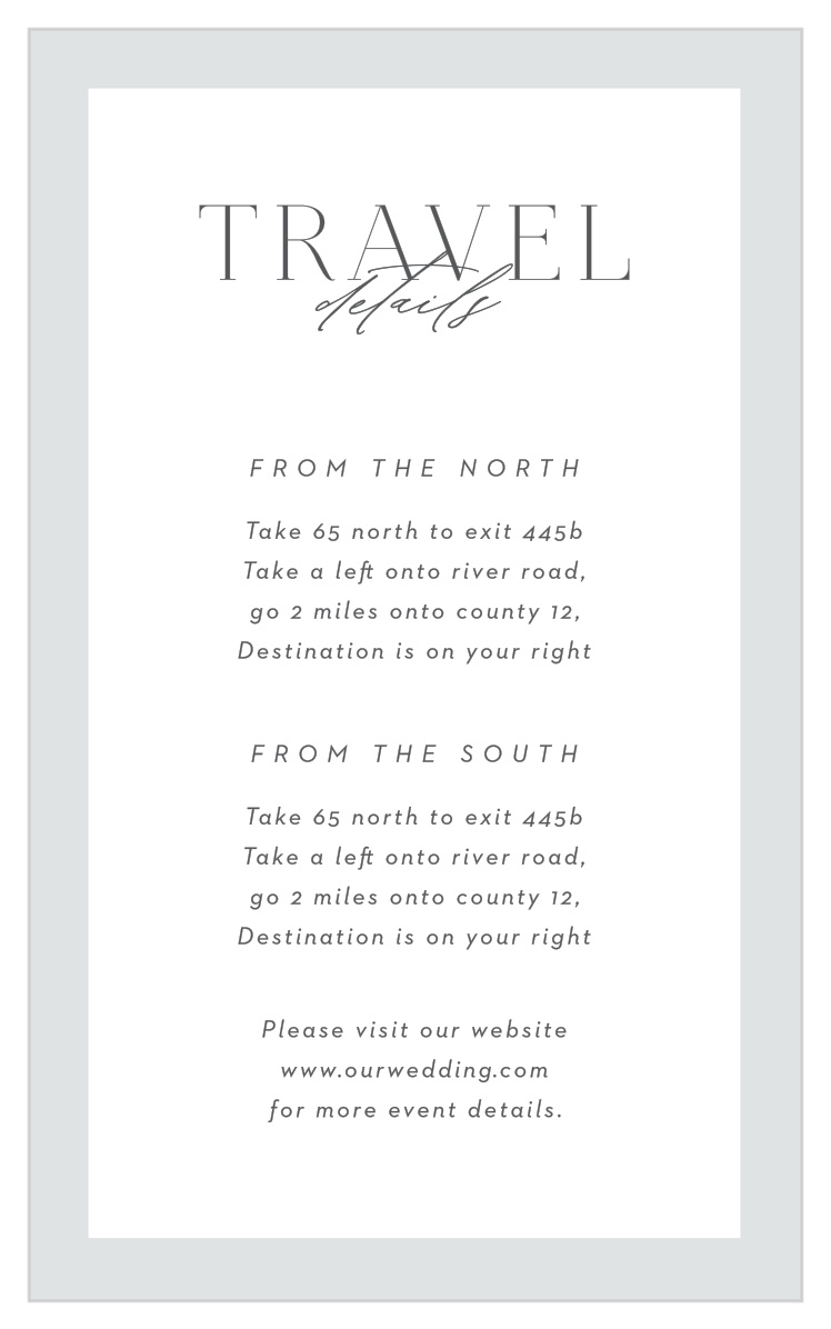Asymmetrical Initials Direction Cards