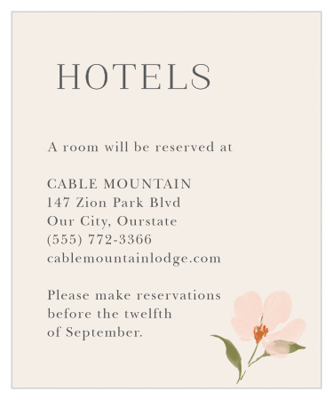 Share your information in chic style with our Colorful Cosmos Accommodation Cards.