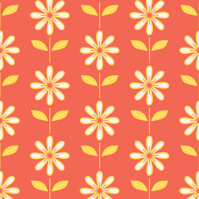 Our Retro Daisy Peel And Stick Removable Wallpaper is sure to create the perfect accent wall anywhere in your home.