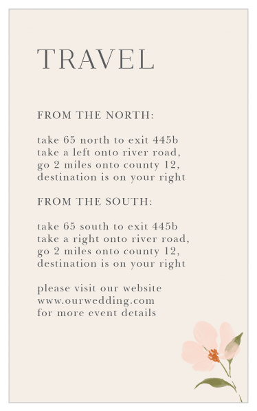 Share your information in chic style with our Colorful Cosmos Direction Cards.