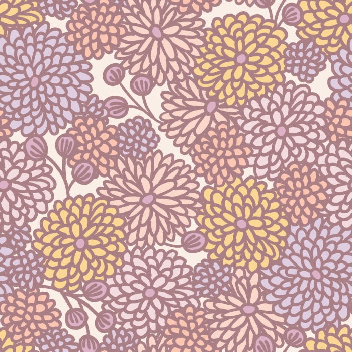 Add a playful feeling to any room with the colorful doodle-like blossoms of our Busy Blooms Peel And Stick Removable Wallpaper.