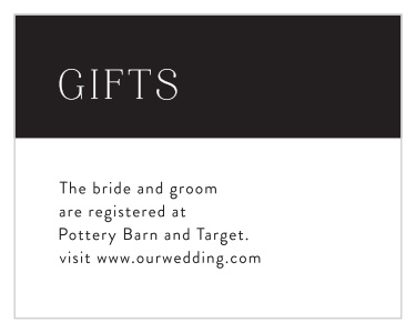 Create memories to last a lifetime with our Bold Initials Registry Cards.