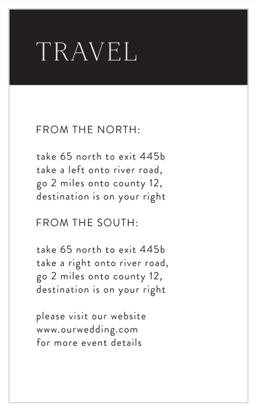 Create memories to last a lifetime with our Bold Initials Direction Cards. 