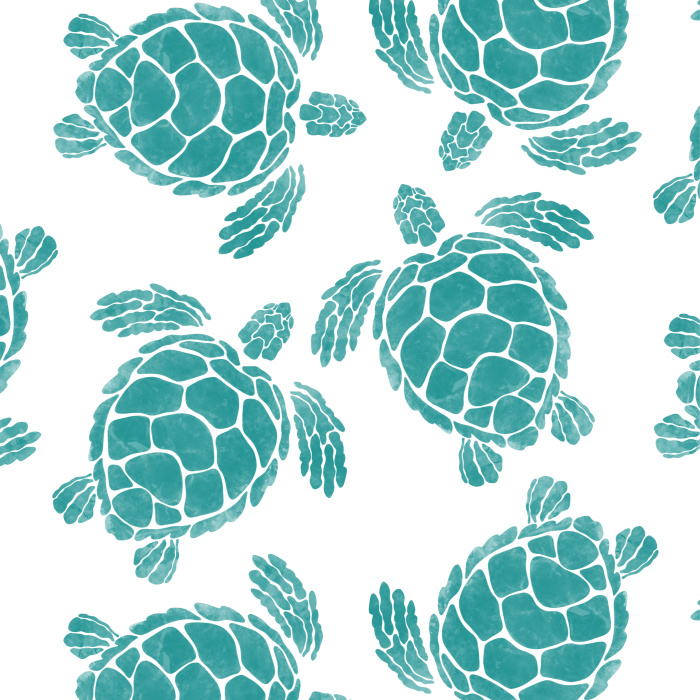 Create an eye-catching statement wall anywhere in your home with our Painterly Turtles Peel and Stick Wallpaper.