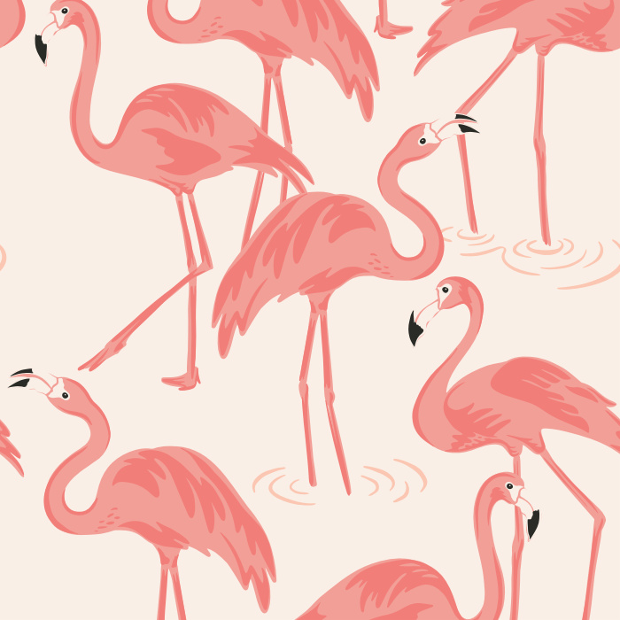 The perfect way to liven up your child’s bedroom, or any other space you’d like to give a fun flair, the flock of bright pink flamingos on our Flamingo Fun Peel And Stick Removable Wallpaper creates an eye-catching accent to any room.