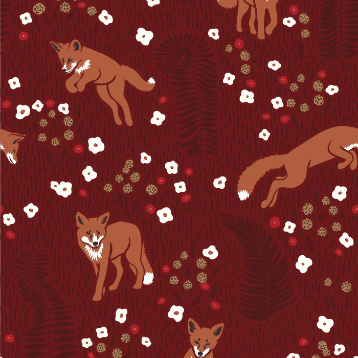 Turn any room into a woodland adventure with our Fox & Fern Peel and Stick Wallpaper by Basic Invite.