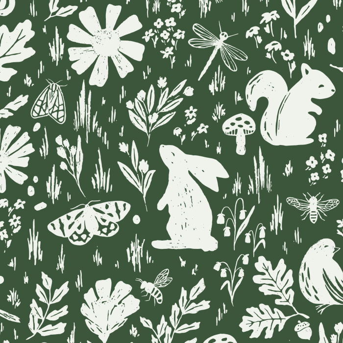 Our Garden Animals Peel and Stick Wallpaper is sure to bring a cute touch of nature to any wall in your home.