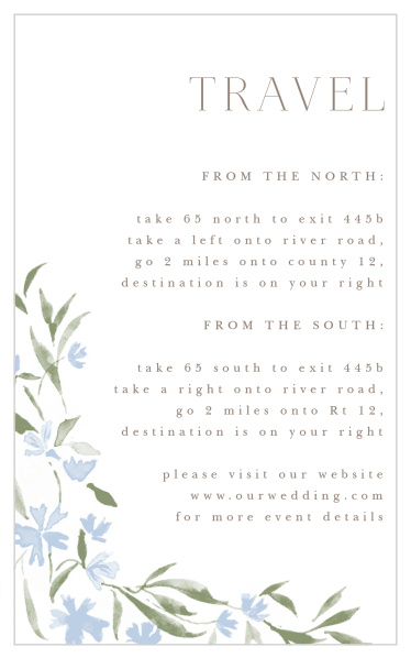 Our Lasting Tradition Direction Cards help family and friends find their way to your wedding venue.