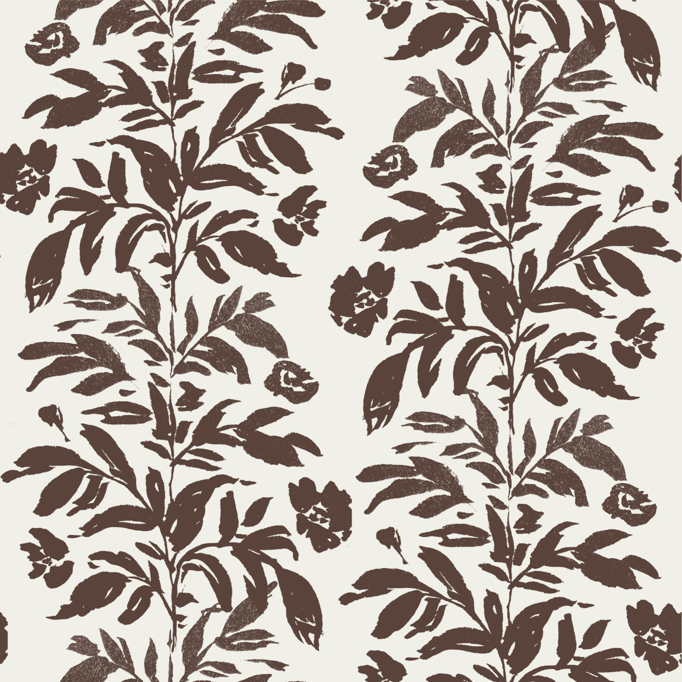 Floral Stripes Wallpaper