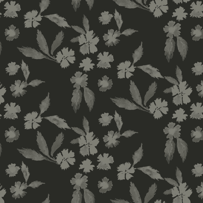 Transform your space with the soft gray flowers of our Cottage Garden Peel and Stick Removable Wallpaper.