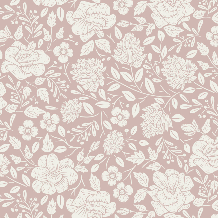 Transform your space with the detailed illustrated florals of our Dream Garden Peel and Stick Removable Wallpaper.