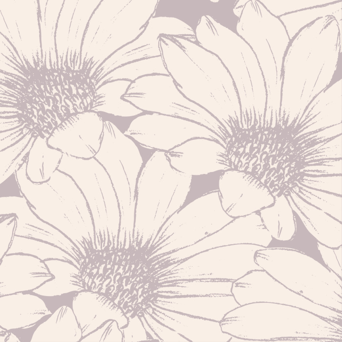 Create a huge statement of nature in any room of your home with our Hand Drawn Daisy Peel and Stick Wallpaper.
