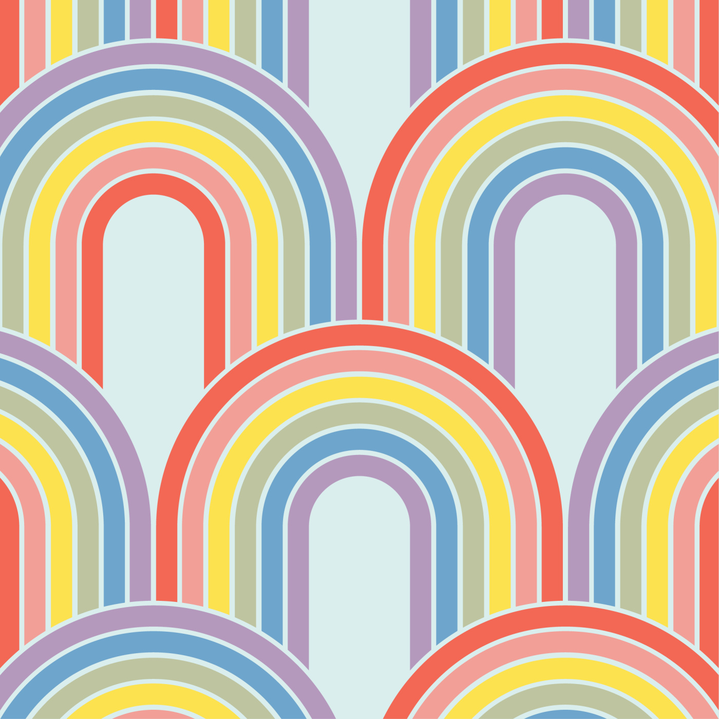 Rainbow Row Wallpaper