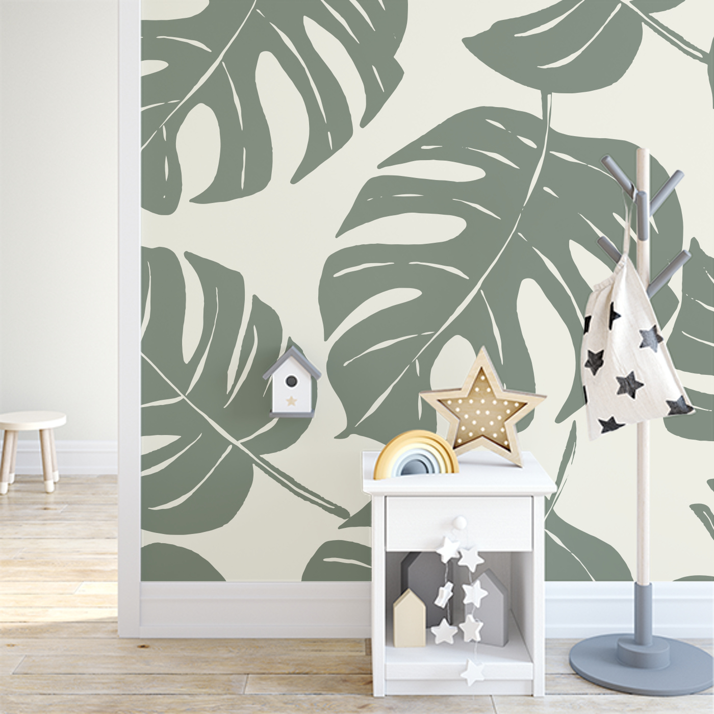 Philodendron Print Peel and Stick Removable Wallpaper | Love vs. Design