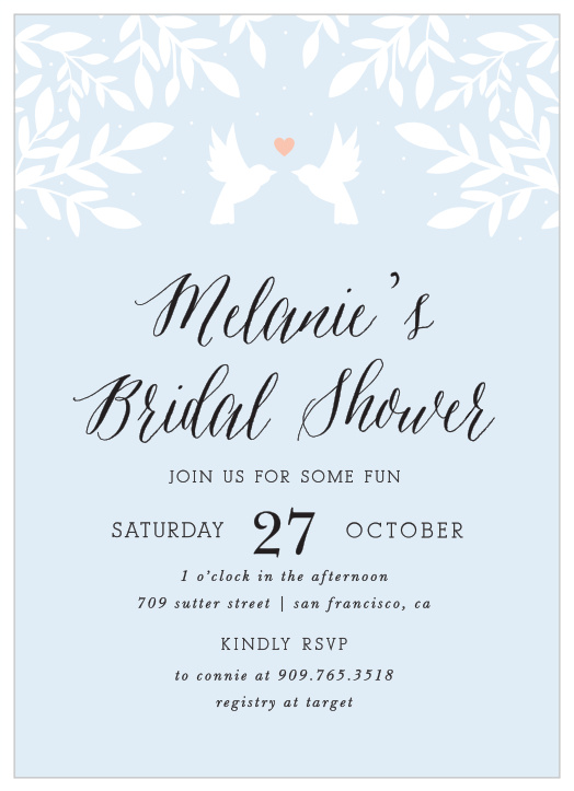 Our Love Robins Bridal Shower Invitaitons bring your favorite people together to celebrate before your big day!