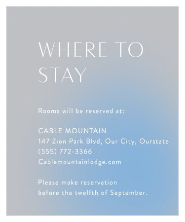 Create the perfect experience for your traveling guests with our Love Aura Accommodation Cards.