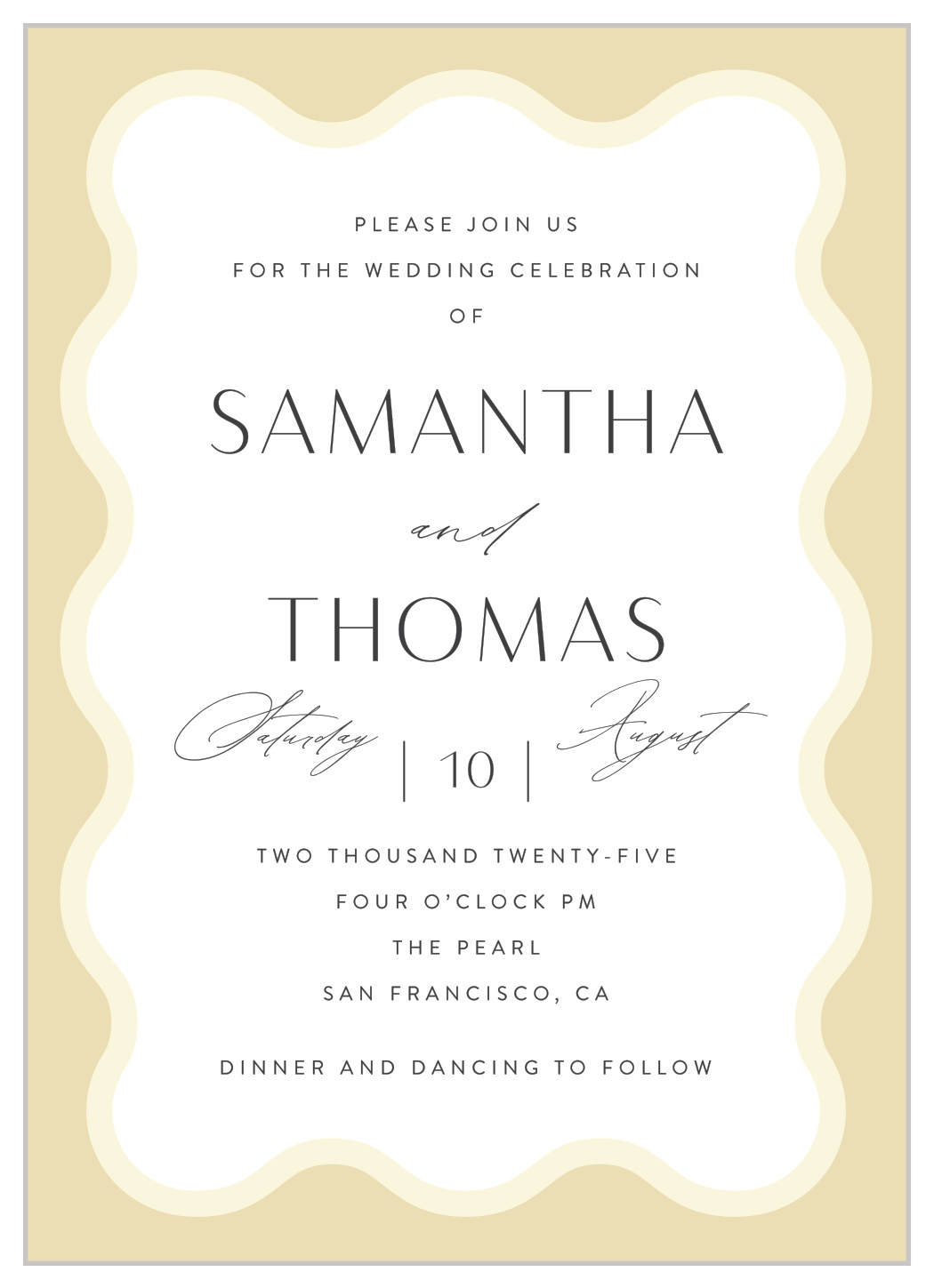 Wave Pool Wedding Invitations