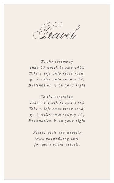 Help your guests find the way with our Vineyard Vines Direction Cards.