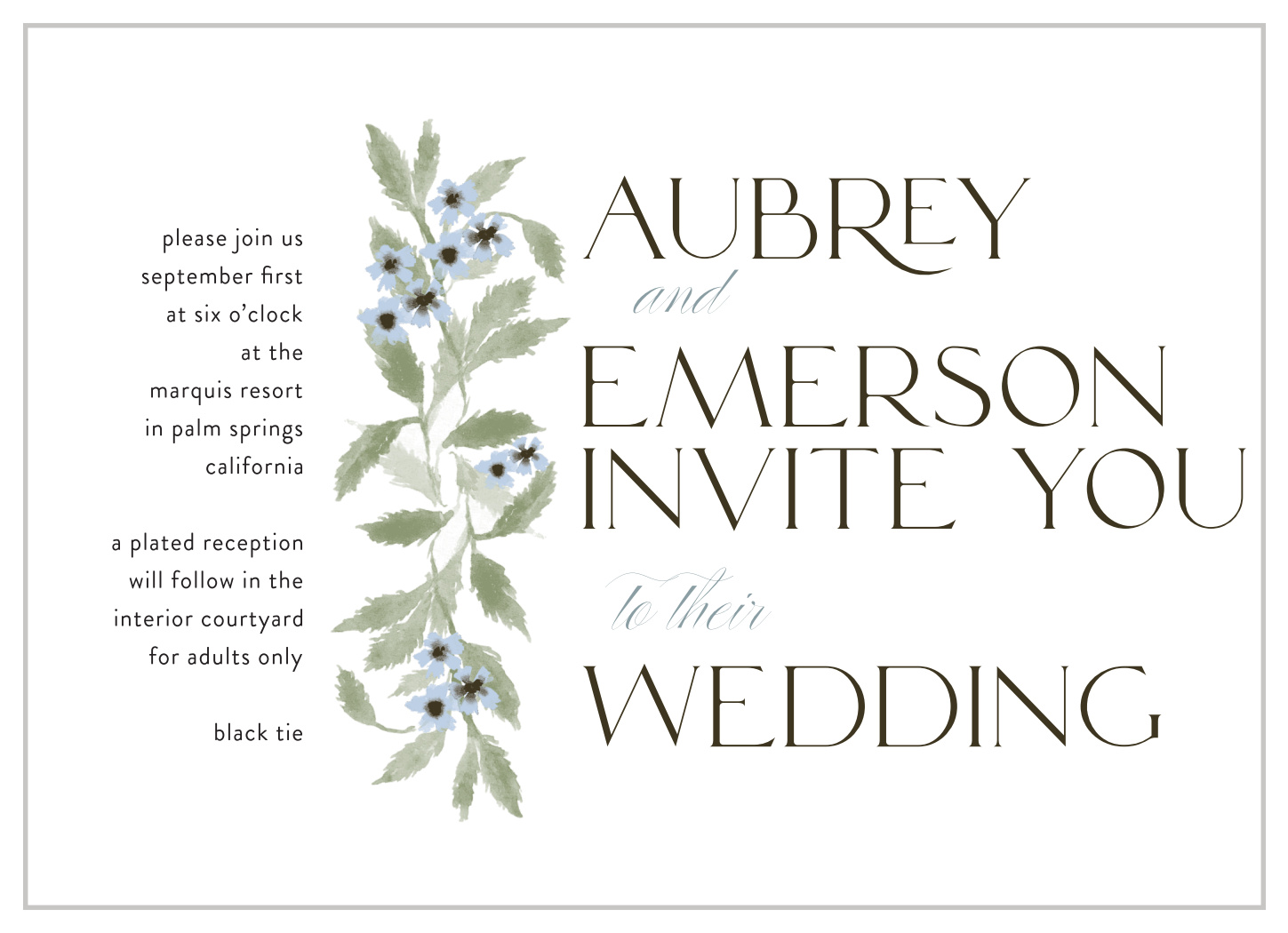 In Alignment Wedding Invitations