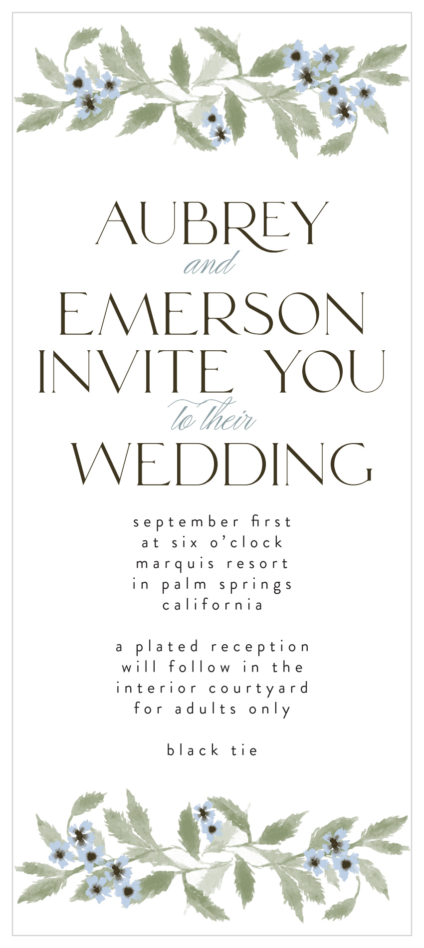 In Alignment Tea Wedding Invitations