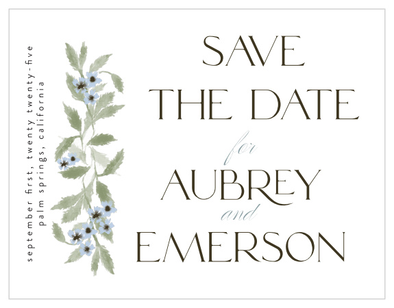 Inform family and friends of your upcoming wedding with our In Alignment Save the Date Magnets.