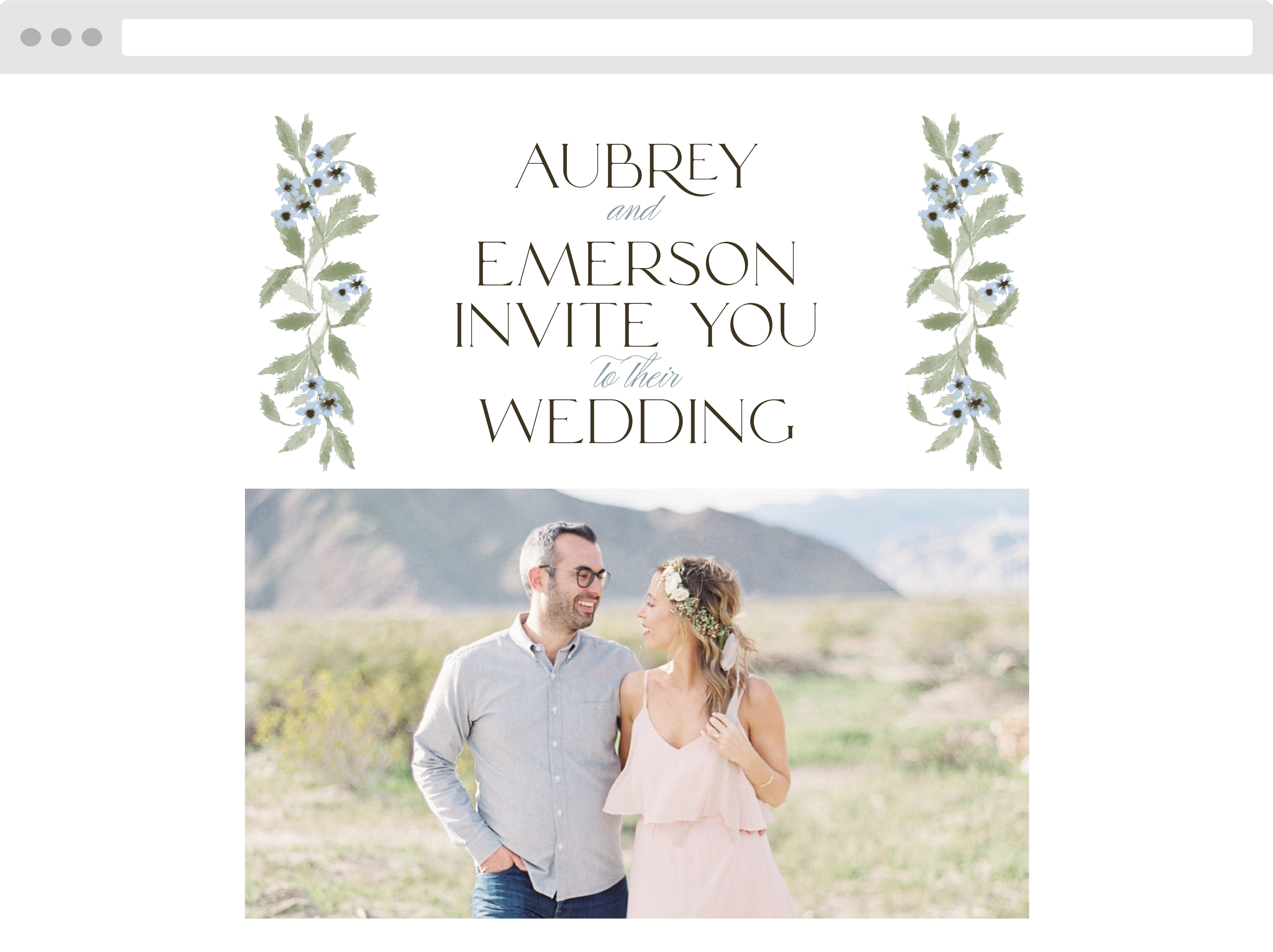 In Alignment Wedding Website