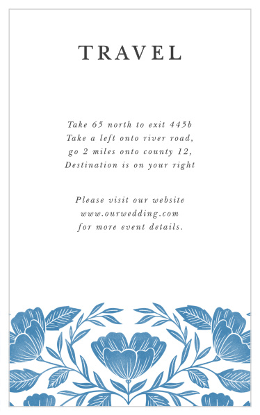 Our Fall in Love Direction Cards are sure to help family and friends find your wedding venue easily.