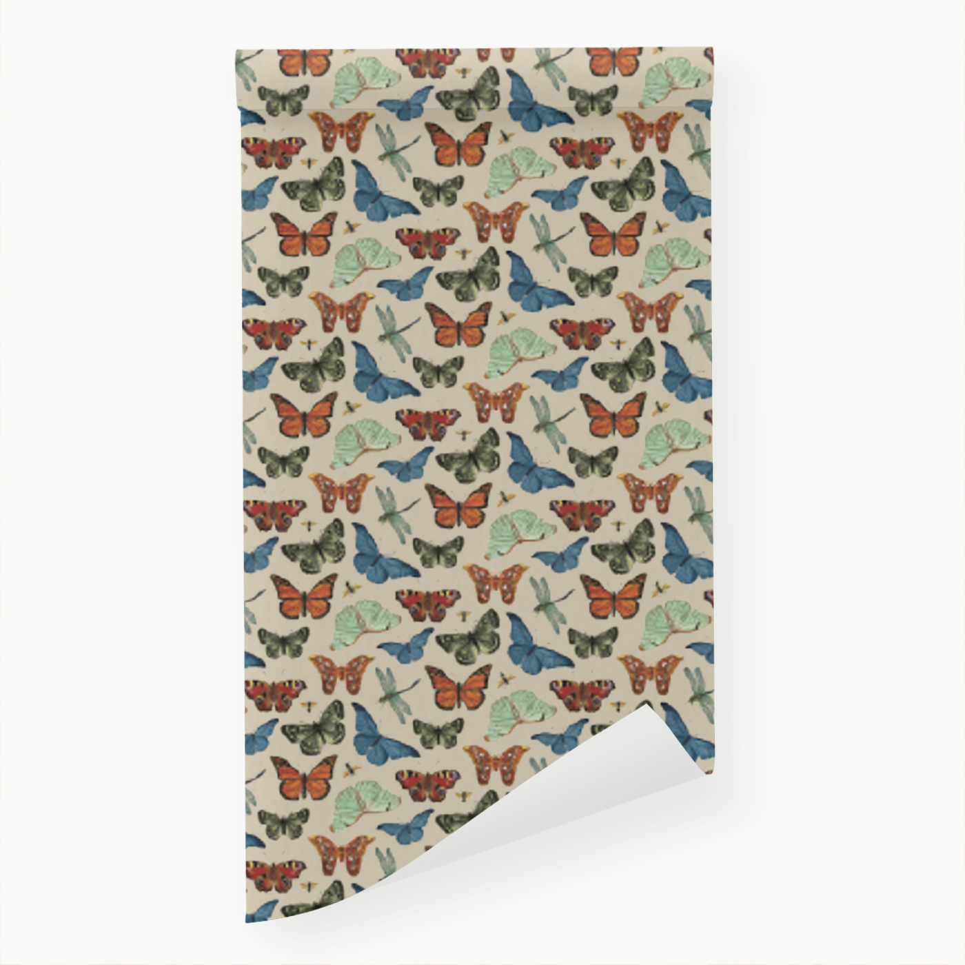 Vintage Butterfly Peel and Stick Removable Wallpaper Love vs. Design