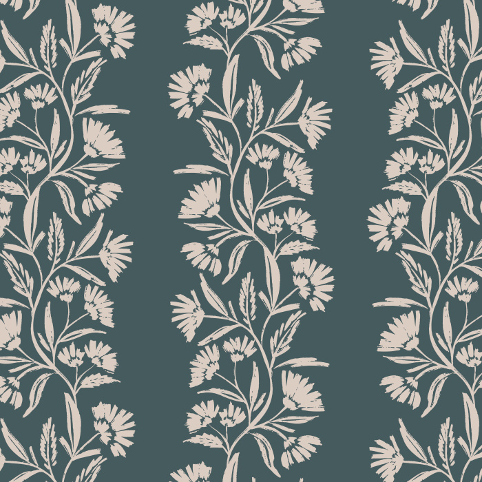 Create something absolutely timeless with our Etched Chrysanthemum Peel and Stick Wallpaper.