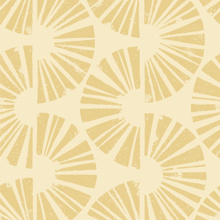 Add a splash of color to your space with our Sun Twist Peel and Stick Wallpaper.