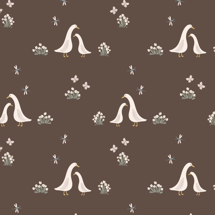 Add a cute touch to your child's room with our Darling Ducklings Peel and Stick Wallpaper.