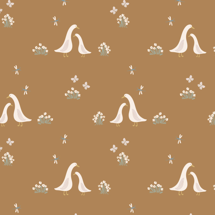 Add a cute touch to your child's room with our Darling Ducklings Peel and Stick Wallpaper.