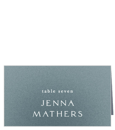 Our Textured Camille Place Cards help family and friends find their seats at your reception.