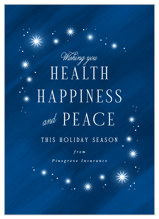 Send our Star Shine Corporate Holiday Cards to your employees and clients to share your festive spirit.