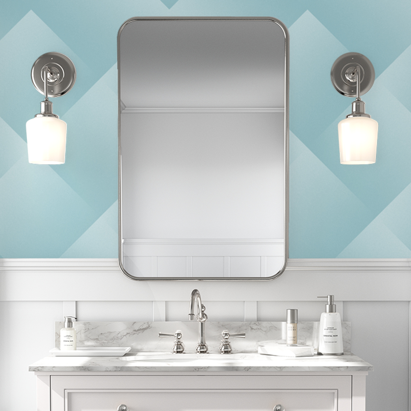 Gradient Checks Peel and Stick Removable Wallpaper | Love vs. Design