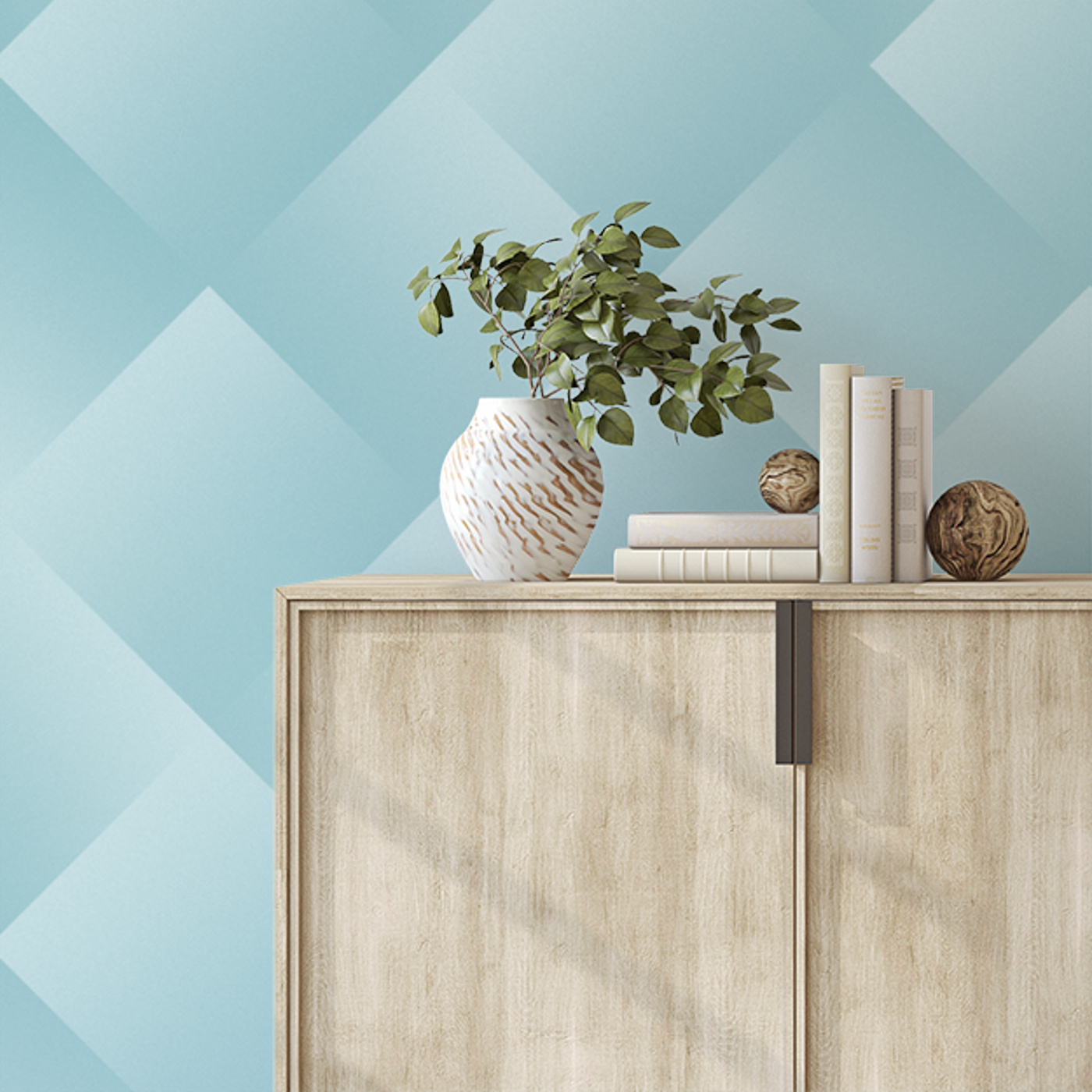 Gradient Checks Peel and Stick Removable Wallpaper | Love vs. Design