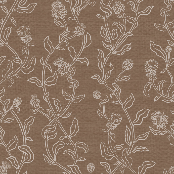 Create an eye-catching statement on any wall in your home with our Wild Thistle Peel and Stick Wallpaper.