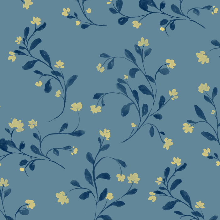 Transform your room into an enchanting garden with the help of our Linnea Flowers Peel and Stick Wallpaper.