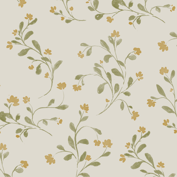 Transform your room into an enchanting garden with the help of our Linnea Flowers Peel and Stick Wallpaper.