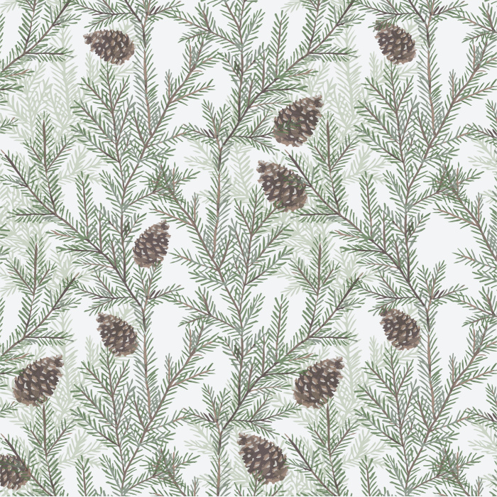 Transform your living space with the timeless elegance of our Pine Boughs Peel and Stick Wallpaper. 