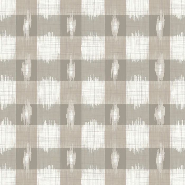 Add a boho touch to any wall in your home with our Ikat Plaid Peel and Stick Wallpaper.