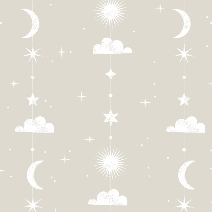 Transform your room into a beautiful night sky with our Celestial Stripe Peel And Stick Removable Wallpaper.