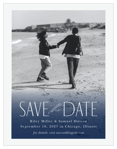 Let family and friends know that your big day is coming up when you send out our Arched Brushstrokes Wedding Arch Save the Date Magnets.