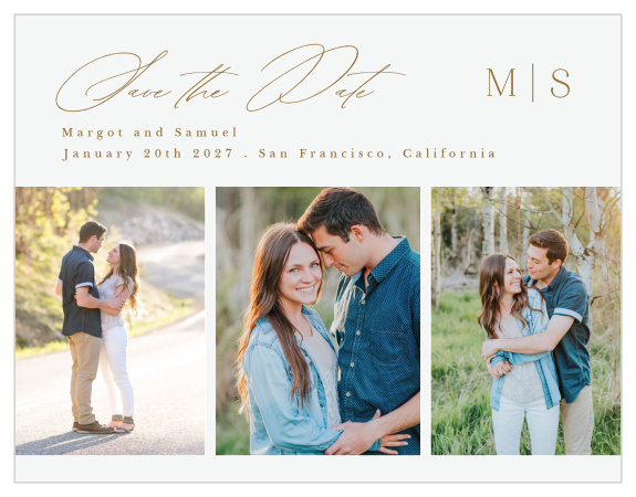 Our Favorite Photo Wedding Arch Save the Date Magnets let family and friends know that your big day is coming up soon!