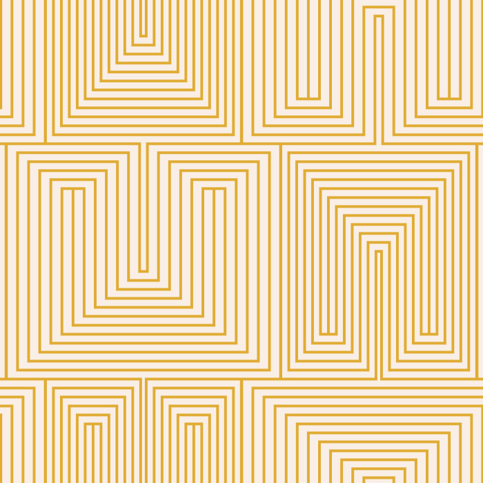 Add a trippy maze to any wall in your home with our Geometric Enlace Peel And Stick Removable Wallpaper.
