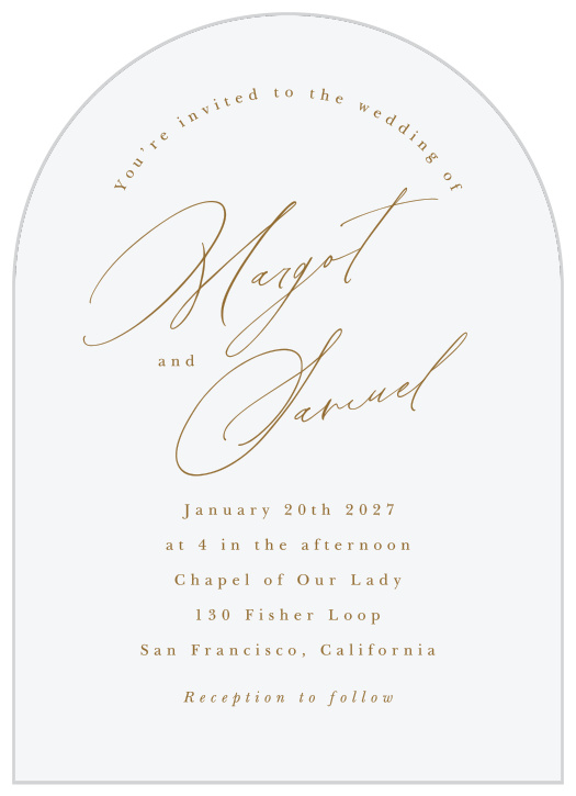 Our Favorite Photo Wedding Arch Invitations bring close friends and family together to celebrate your big day.