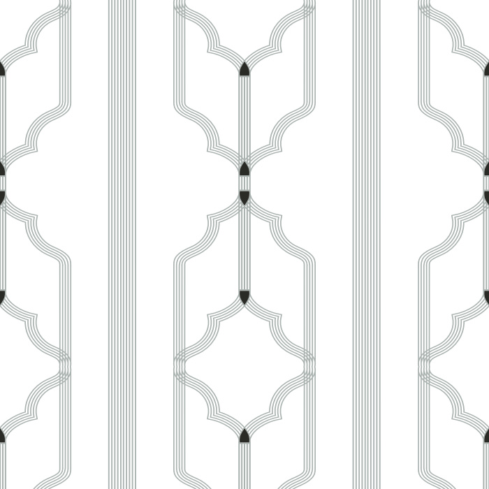 Upgrade your space with our Interlocked Stripes Peel and Stick Removable Wallpaper.