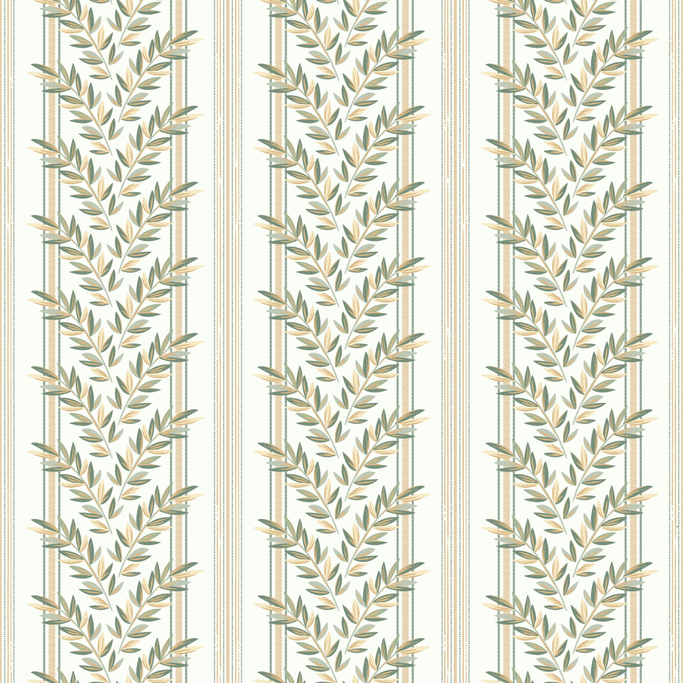 Linear Leaves Wallpaper