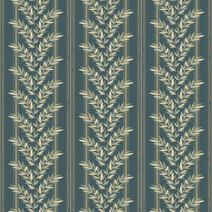 Our Linear Leaves Peel And Stick Removable Wallpaper adds a touch of greenery to any wall in your home.